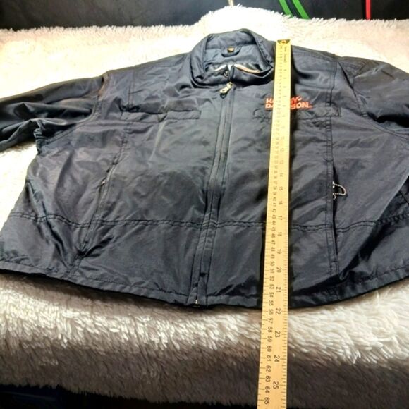 Harley-Davidson Black Lined Wind/Rain Moto Jacket Embroidered Branded Women XL.. - Picture 13 of 15
